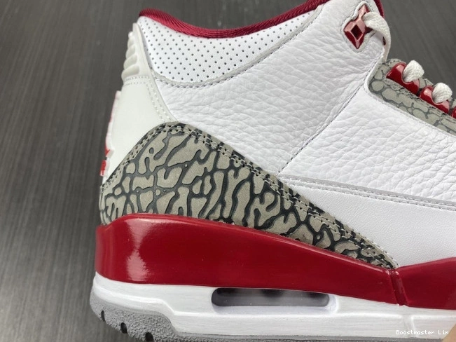Bmlin Cardinal Retro Jordan 3 Red CT8532-126 0813